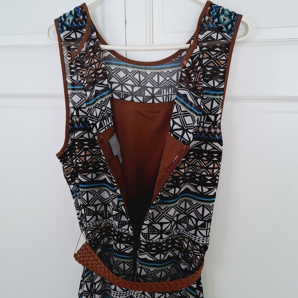 Rabbit Rabbit Rabbit Designs belted tribal print maxi dress - Picture 6 of 8